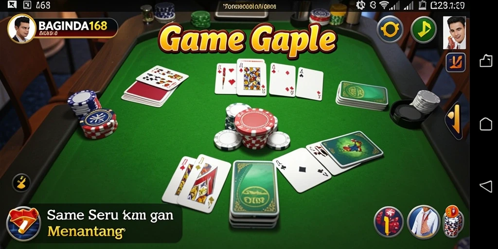 Screenshot BAGINDA168 menampilkan gameplay Gaple yang menyenangkan.