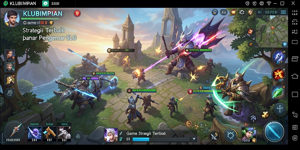 Tampilan gameplay seru dari KLUBIMPIAN yang menantang.