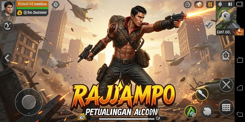 Gameplay RAJAMPO yang mendebarkan dan penuh aksi.