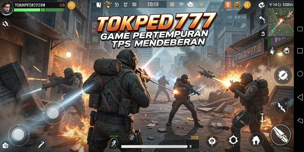 Tangkapan layar menunjukkan aksi mendebarkan dalam TOKPED777.